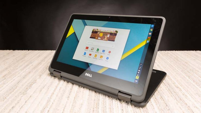 New Year New Special Offer Dell Chrombook With Touchscreen And 360 Degree Rotate With Brand New Bluetooth Airbuds