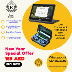 New Year New Special Offer Dell Chrombook With Touchscreen And 360 Degree Rotate With Brand New Bluetooth Airbuds