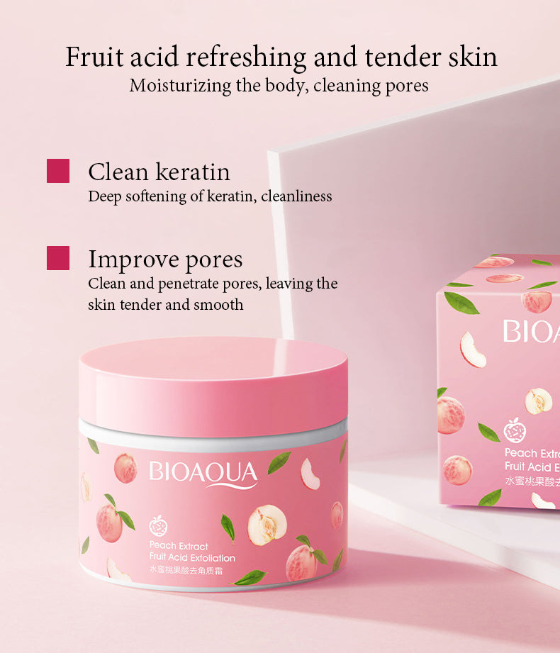 PEACH EXTRACT EXFOLIATING GEL CREAM