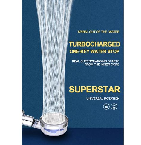 High Pressure Turbocharged Shower Head